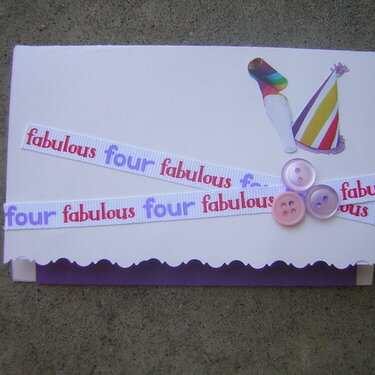 Front of flap card/ Fabulous four
