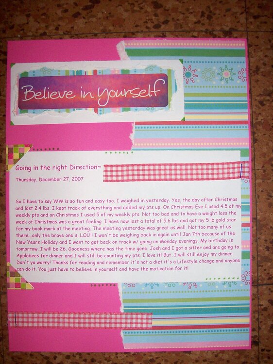 Believe in Yourself~ pg 3 of WW