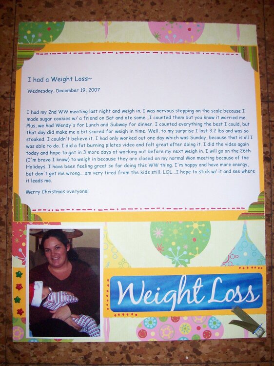 Weight Loss~ pg 2 of WW