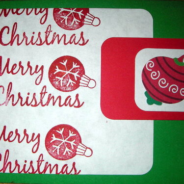 Merry Christmas Ornaments Card