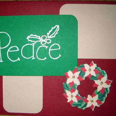Peace and Wreath Card