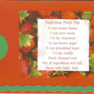 Fruit Dip Recipe Card