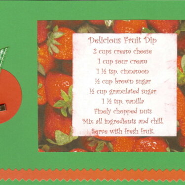 Fruit Dip Recipe Card