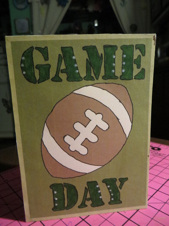 game day card