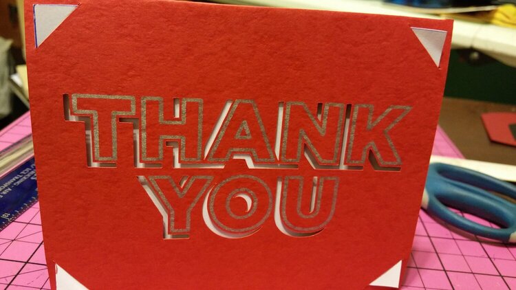 thank you card-red