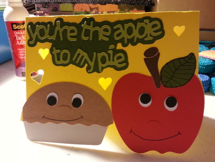 your the apple to my pie card.