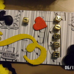 music - altered matchbox tag