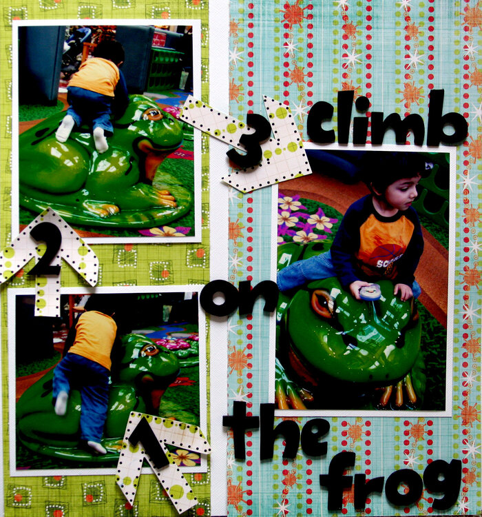 climb on the frog