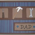 Father's Day Card Series 5 - Handyman Blue