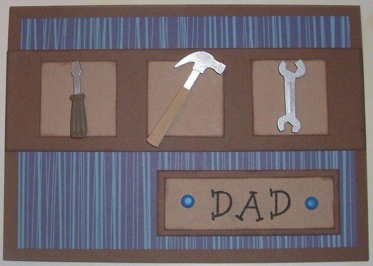 Father&#039;s Day Card Series 5 - Handyman Blue
