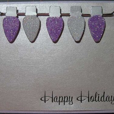 Christmas Card 2009 Series purple