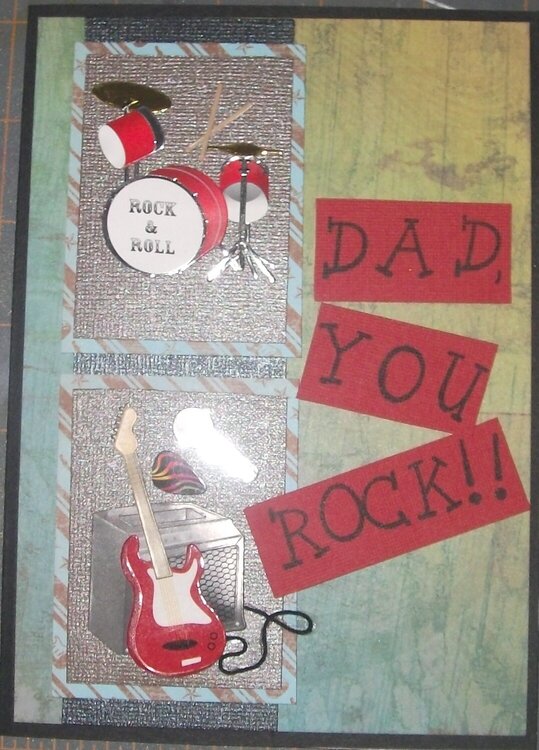 Father&#039;s Day Card Series 1 - Dad, you rock!