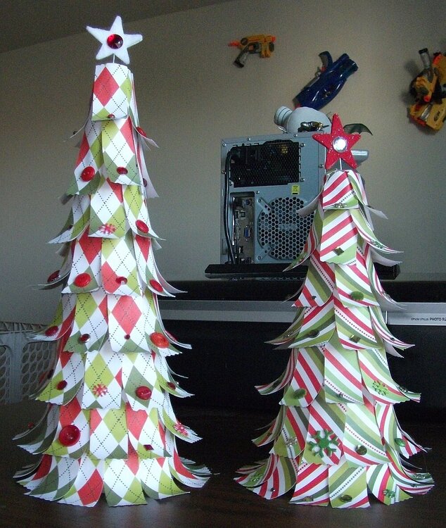 Paper Christmas Trees - Mom&#039;s Set