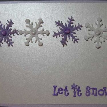 Christmas 2008 Series Purple Snowflakes