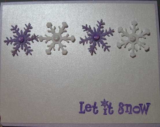 Christmas 2008 Series Purple Snowflakes