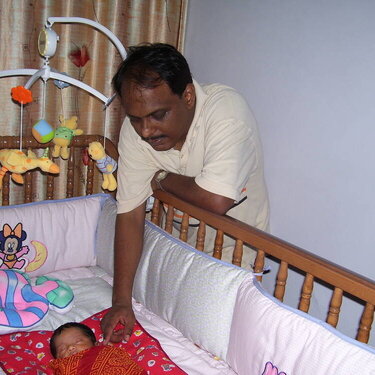 Daddy with disha