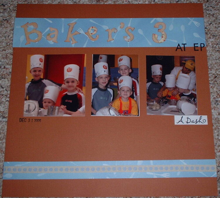Baker&#039;s 3...Baking at Disney Epcot