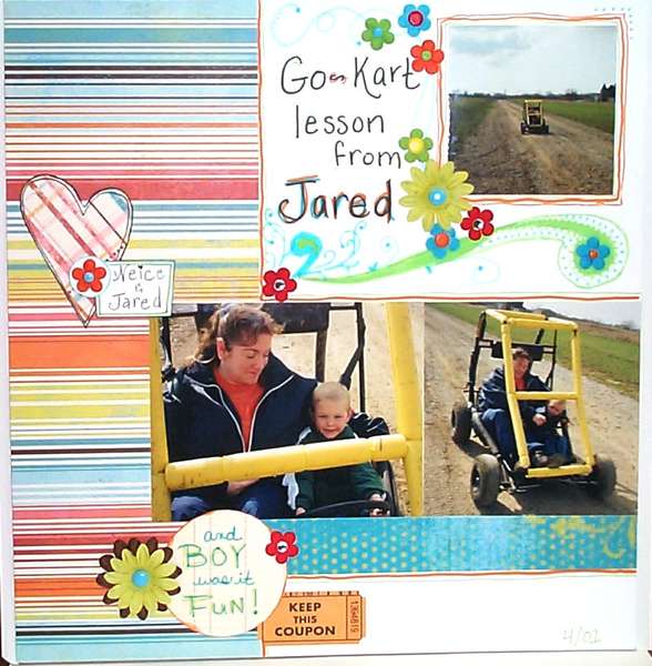 Go-Kart lesson from Jared