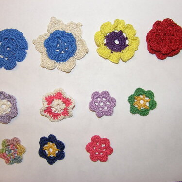 crocheted flowers 2