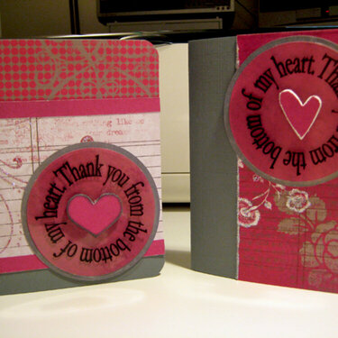 From The Bottom Of My Heart Thank You Cards (Set #1)