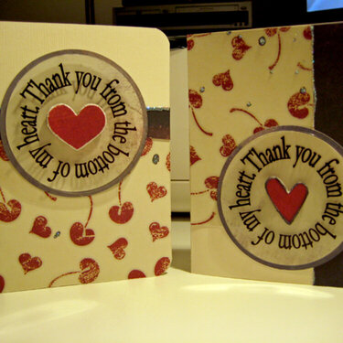From The Bottom Of My Heart Thank You Cards (Set #2)