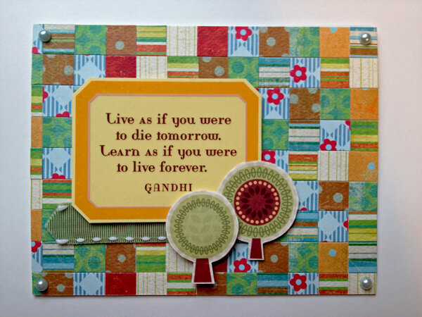 Live &amp; Learn card