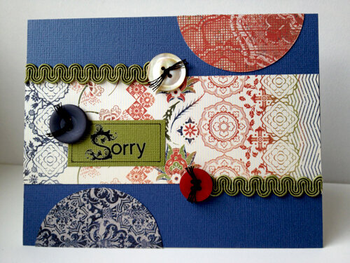 Sorry card