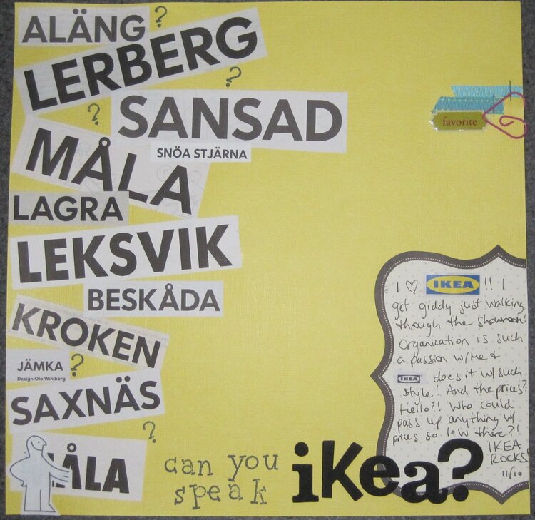 Can You Speak Ikea?