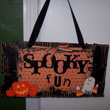 Spooky Fun Halloween Sign
