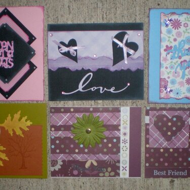 Cards from Scraphappyjenn:D &amp; Tjcraftywitch&#039;s mom
