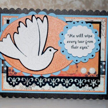 He Will Wipe Every Tear From Their Eyes Sympathy Card