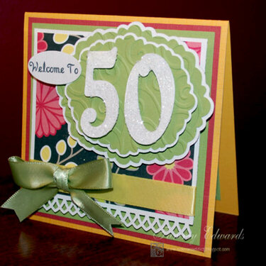 Welcome to 50 Birthday Card