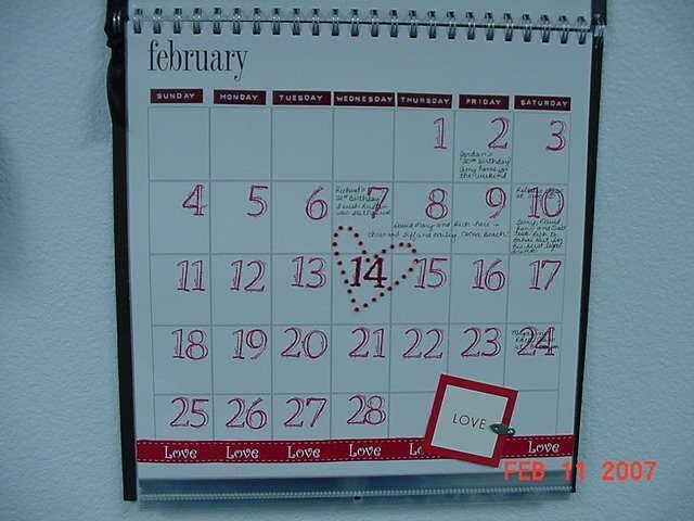 A Year to Remember BPS class February Calender