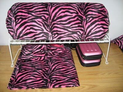 Pink and Black fur Cricut Cover