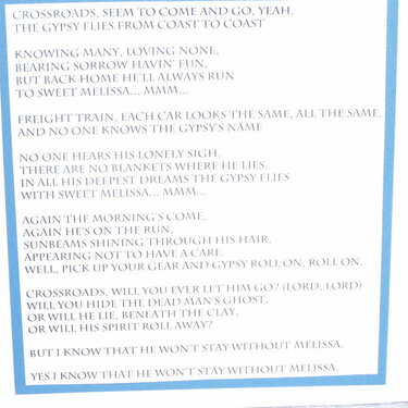 Page 2 - Lyrics from song sung by Mixed Grill