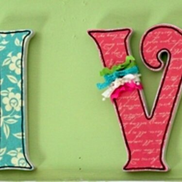 Diva - Altered Wooden Letters