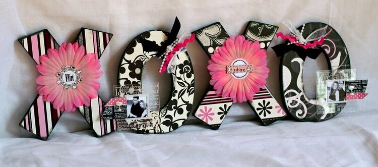 XOXO - Altered Wooden Letters