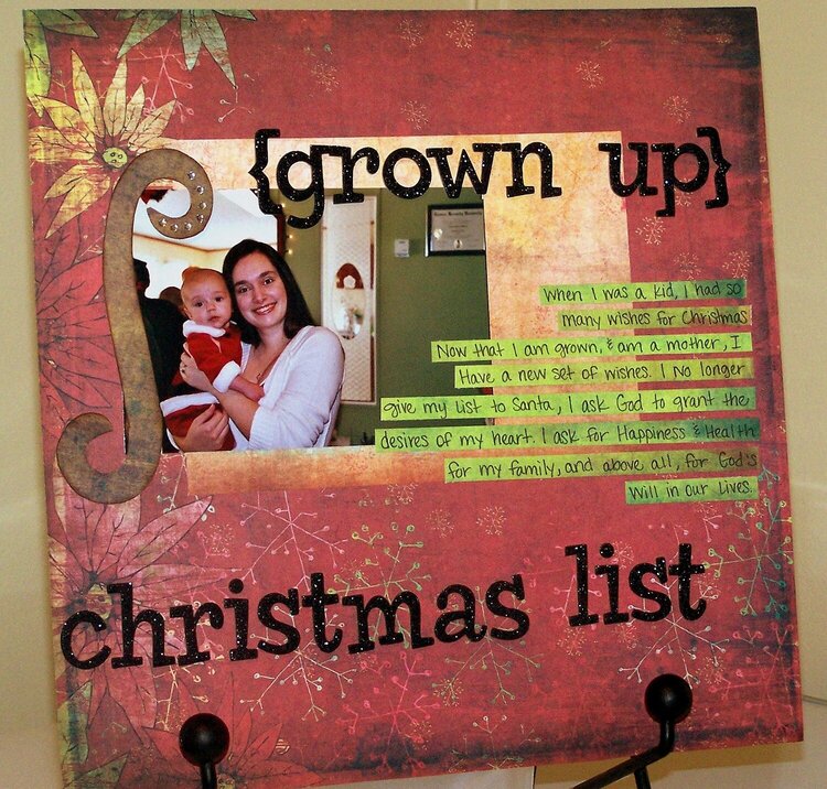 Grown Up Christmas List