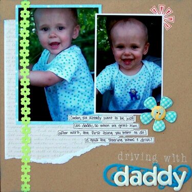 Driving with Daddy *Serendipity Scrapbooks Review*