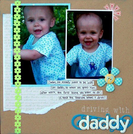 Driving with Daddy *Serendipity Scrapbooks Review*