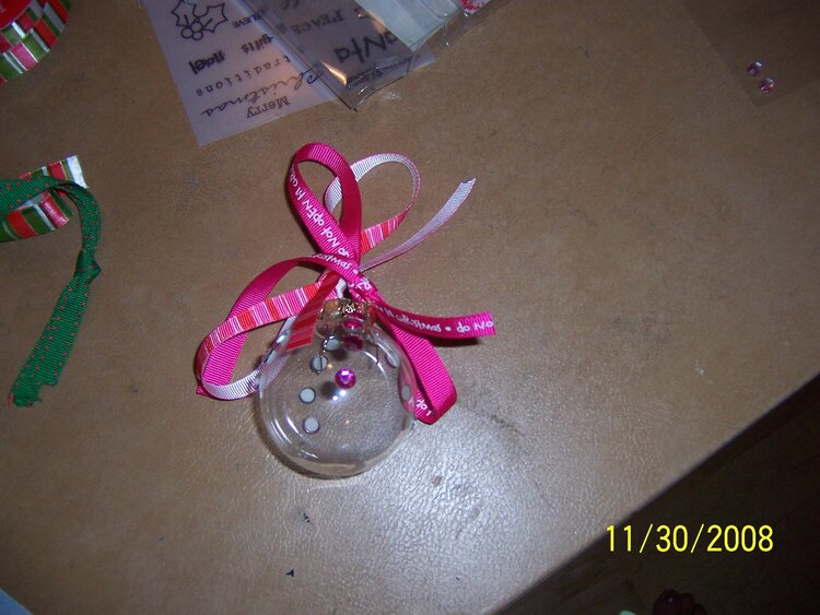 Christmas Glass Ornament