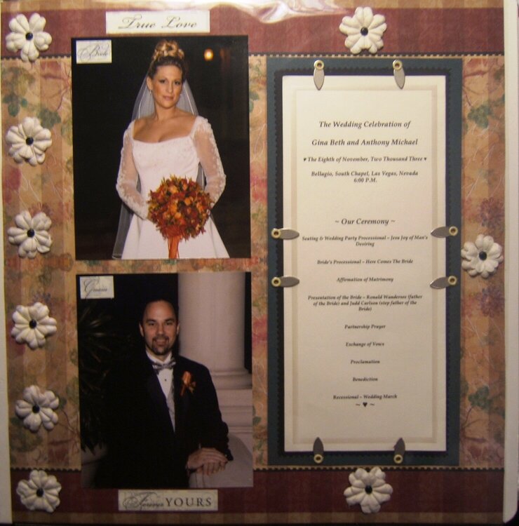 Nov 8 2003 wedding