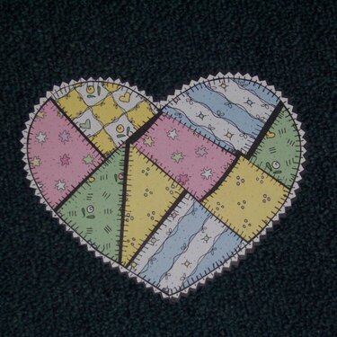 Quilted Heart Paper Piecing