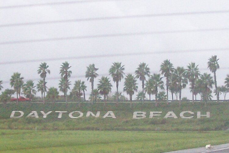 Entering Daytona Beach