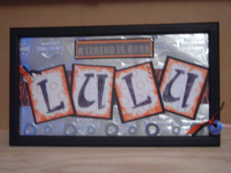 Biker Chick Name Frame