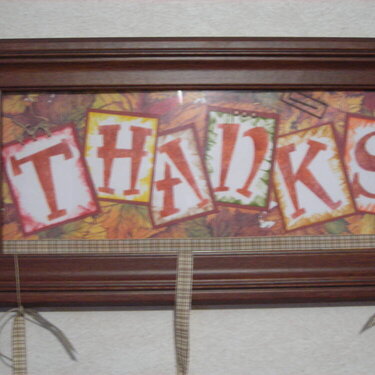 Thanksgiving Name Frame