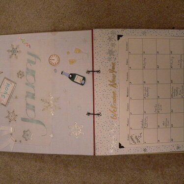 A calender i made for my mom last christmas