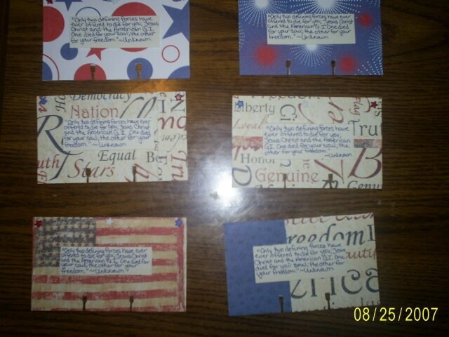 Rolodex Card~Patriotic