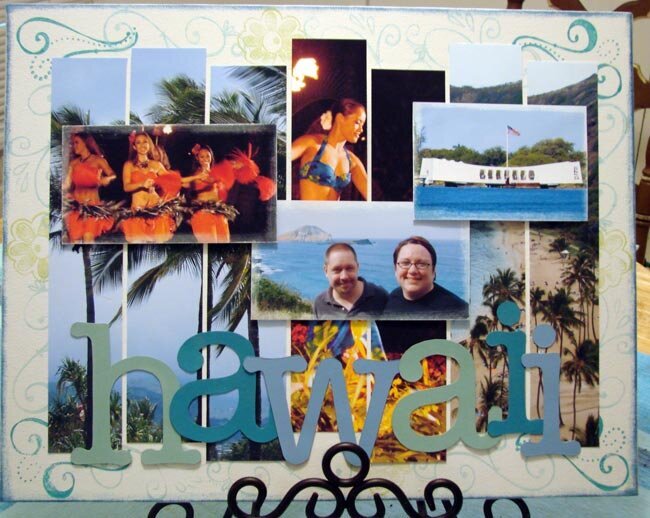 hawaii altered canvas