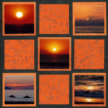 Sunset on the egerian sea